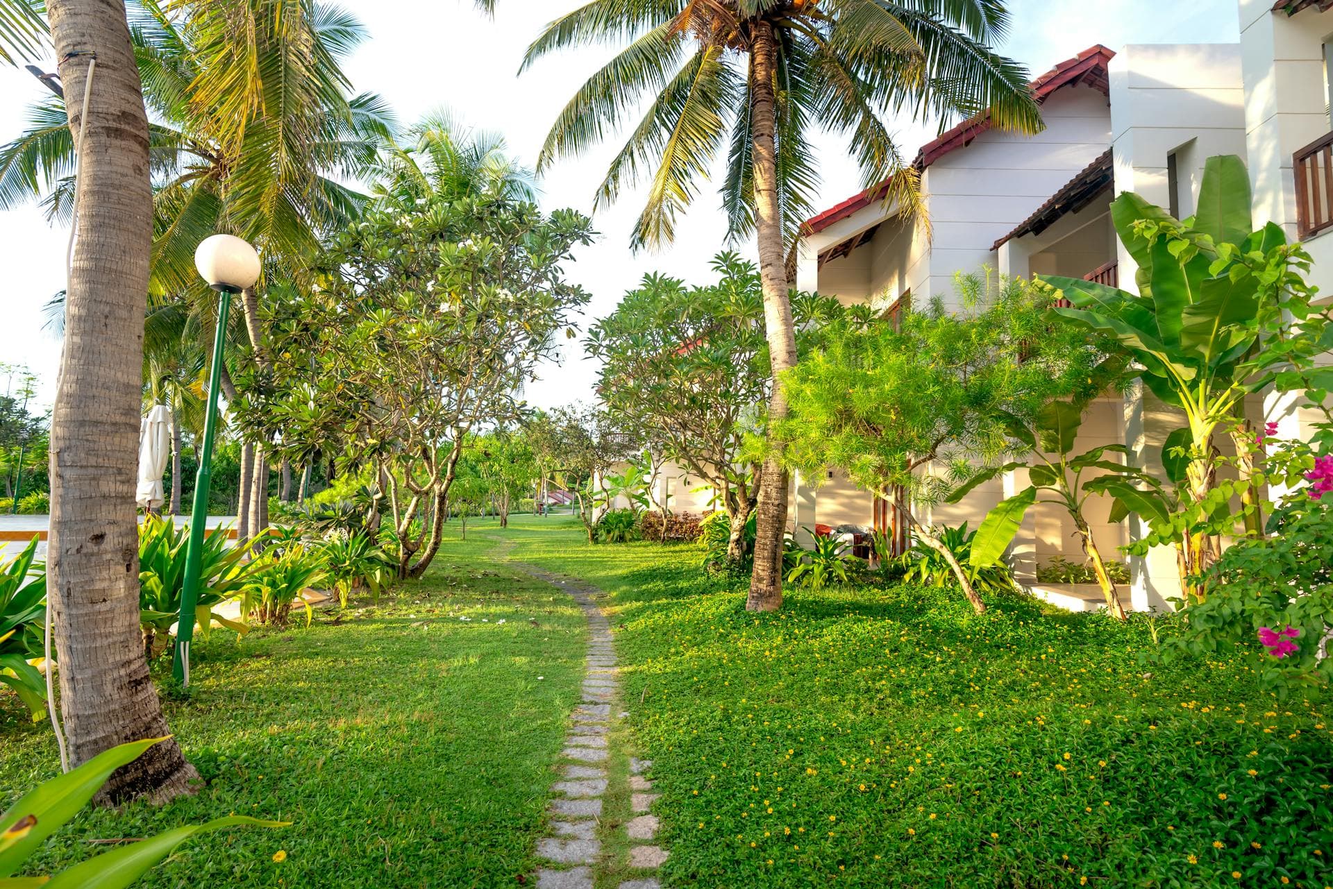 Jardim tropical profissional em Peruíbe, litoral sul de SP